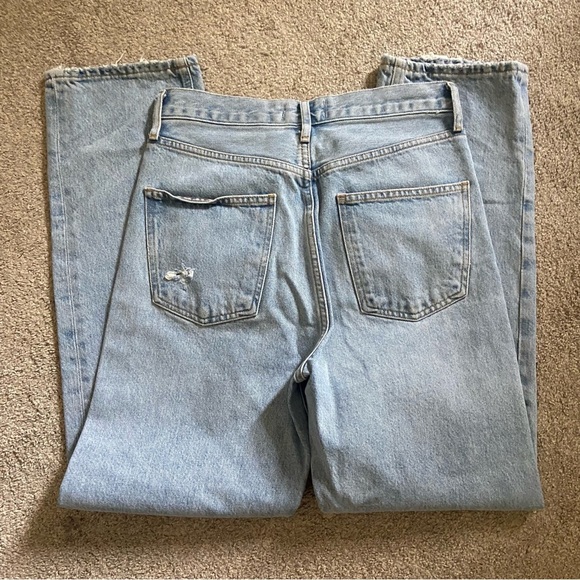 AGOLDE 90's Mid Rise Loose Fit in Snapshot 100% Organic Cotton Sz 24 - Picture 5 of 7